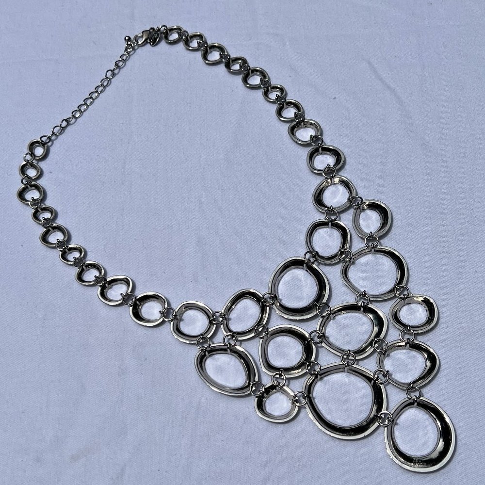 Lia Sophia Silver Tone Torrent Necklace - Picture 2 of 6